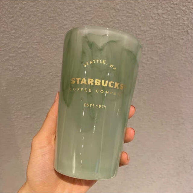 スターバックスStarbucks 中国限定50周年記念　翡翠ガラスタンブラー | フリマアプリ ラクマ