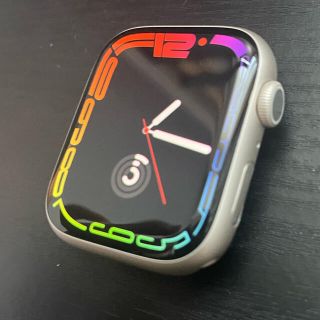 アップルウォッチ(Apple Watch)のApple Watch 7 GPS スターライト 45mm 本体のみ(腕時計(デジタル))