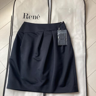 ルネ(René)のルネ　新品コクーンスカート　size36(ひざ丈スカート)