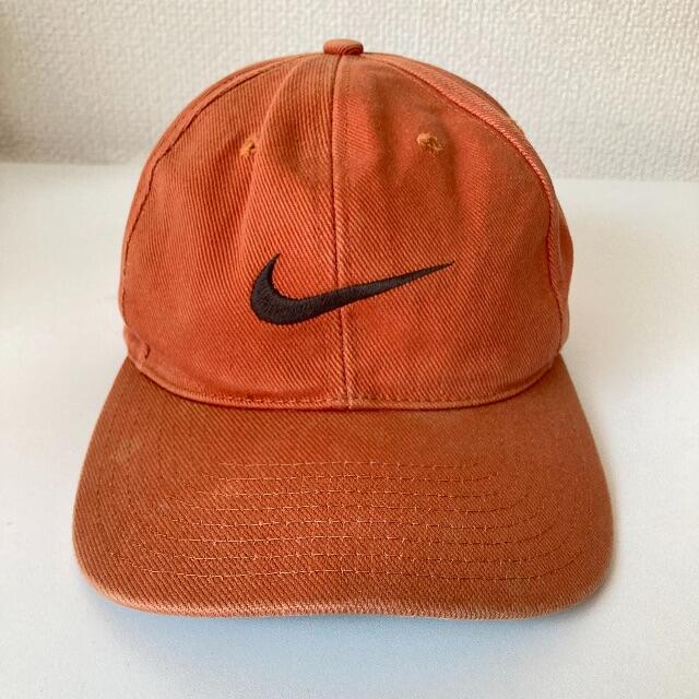 90s NIKE キャップ　銀タグ　ナイキ USA製 90s NIKE Cotton Hunting Cap 紺 青 L 銀タグ ナイキ