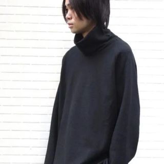 ヨウジヤマモト(Yohji Yamamoto)の【19AW】VOAAOV ウールビッグハイネック (BLACK)(ニット/セーター)