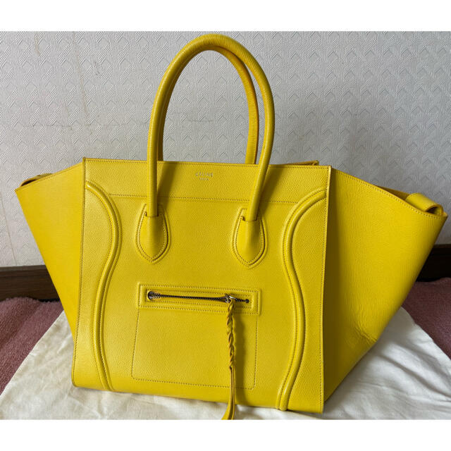 celine(セリーヌ)のCÉLINE セリーヌ　レザーバッグ　ラゲージ　イエロー レディースのバッグ(ハンドバッグ)の商品写真