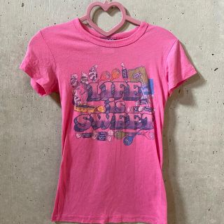 ジャンクフード(JUNK FOOD)の★ジャンクフード★ピンク Tシャツ 2枚 セット Sサイズ 使用感等有(Tシャツ(半袖/袖なし))