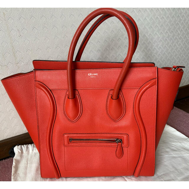 CÉLINE セリーヌ ラゲージ レザーバッグ オレンジ 【予約】 22050円 ...