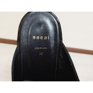 定価6万弱❗ Sacai ファー パネル ミュール 38-