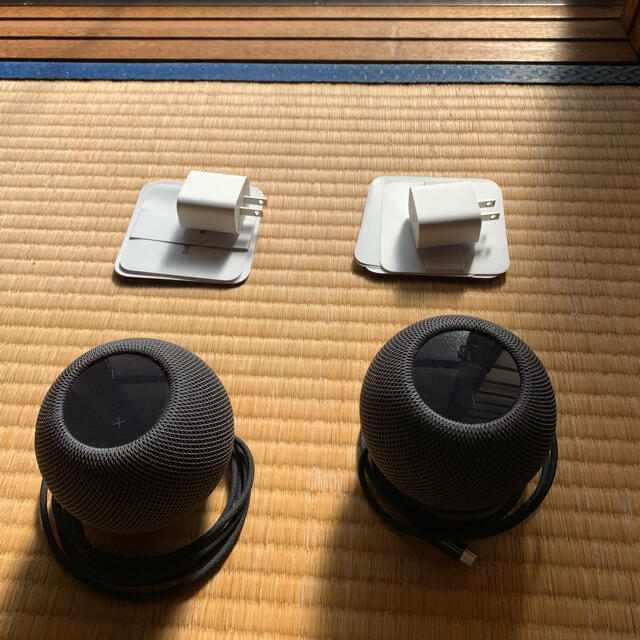 AppleAPPLE HomePod mini/スペースグレイ×2 AppleCare付き