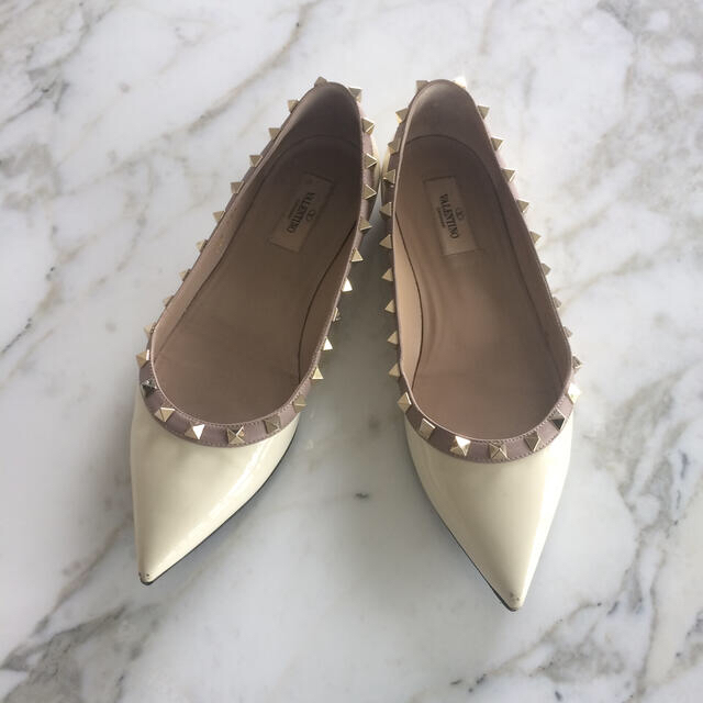 全商品格安セール valentino ロックスタッズ フラットシューズ - www