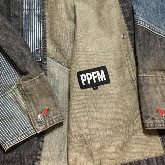 PPFM(ピーピーエフエム)のけんや様専用 PPFM パッチワークデニム アウター メンズのジャケット/アウター(Gジャン/デニムジャケット)の商品写真