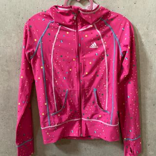 アディダス(adidas)の★アディダス★ピンク パーカー 水着のような素材 Sサイズ 1回使用(その他)