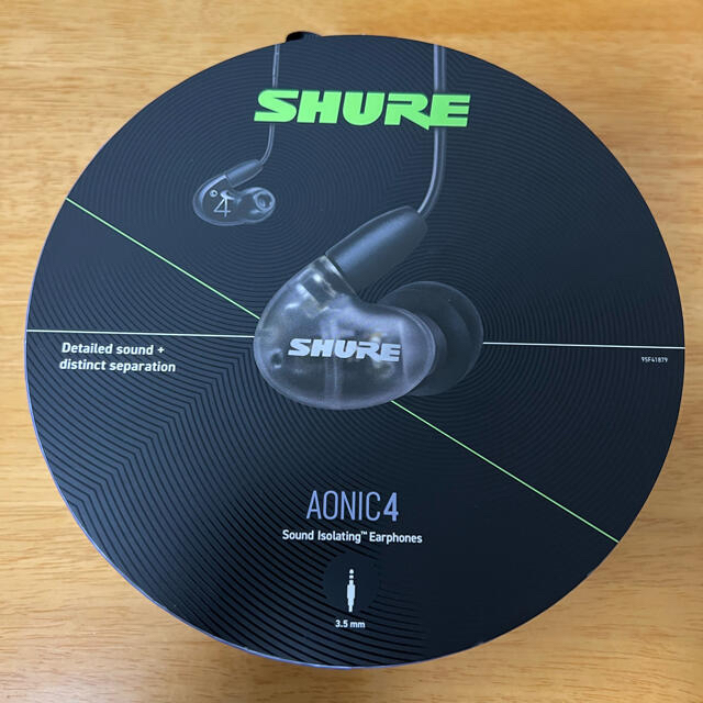 shure aonic4 ブラック　耳掛けイヤホン　ハイブリッド スマホ/家電/カメラのオーディオ機器(ヘッドフォン/イヤフォン)の商品写真