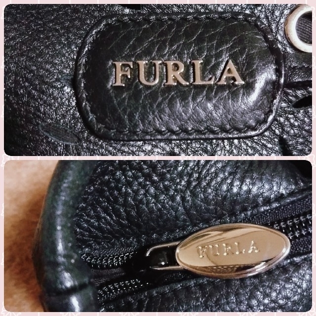 Furla(フルラ)のFURLA フルラ パンチング レザー トートバッグ 黒 レディースのバッグ(トートバッグ)の商品写真