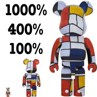 MEDICOM TOY - BE@RBRICK Piet Mondrian 1000% 400% 100