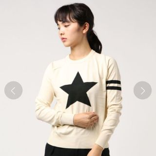 ダブルスタンダードクロージング(DOUBLE STANDARD CLOTHING)の【美品】DOUBLE STANDARD CLOTHING 星柄ニット(ニット/セーター)