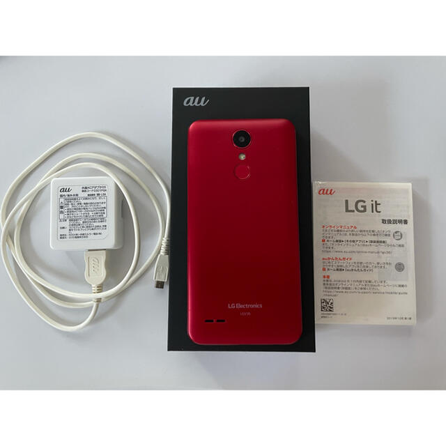 au(エーユー)のLGit LGV36 SIMロック解除済充電器付 スマホ/家電/カメラのスマートフォン/携帯電話(スマートフォン本体)の商品写真