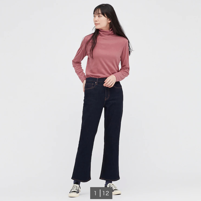 UNIQLO(ユニクロ)のヒートテックエクストラウォームタートルネックT（長袖・極暖） レディースの下着/アンダーウェア(アンダーシャツ/防寒インナー)の商品写真