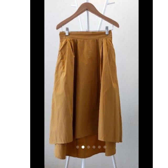 ViS(ヴィス)のVISからし色フレアスカート レディースのスカート(ひざ丈スカート)の商品写真