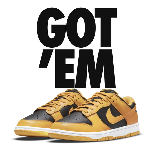 Nike Dunk Low Championship Goldenrodスニーカー