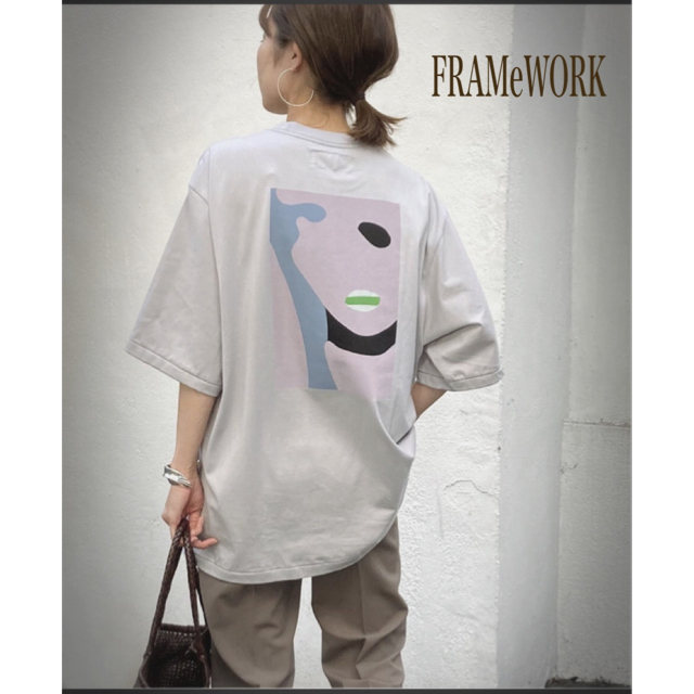 FRAMeWORK 2021ss完売品 バックデザインカットソー カットソー(半袖+袖なし)