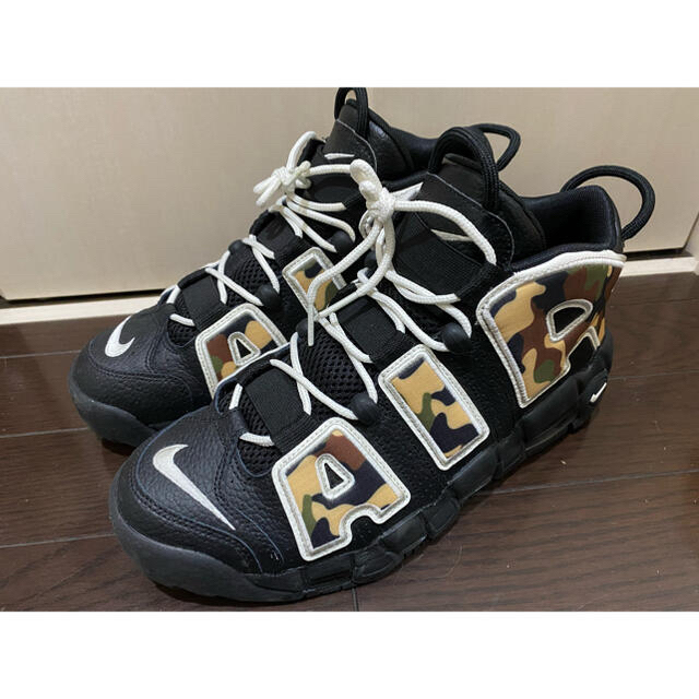 28.5 Nike Air More Uptempo Black モアテン