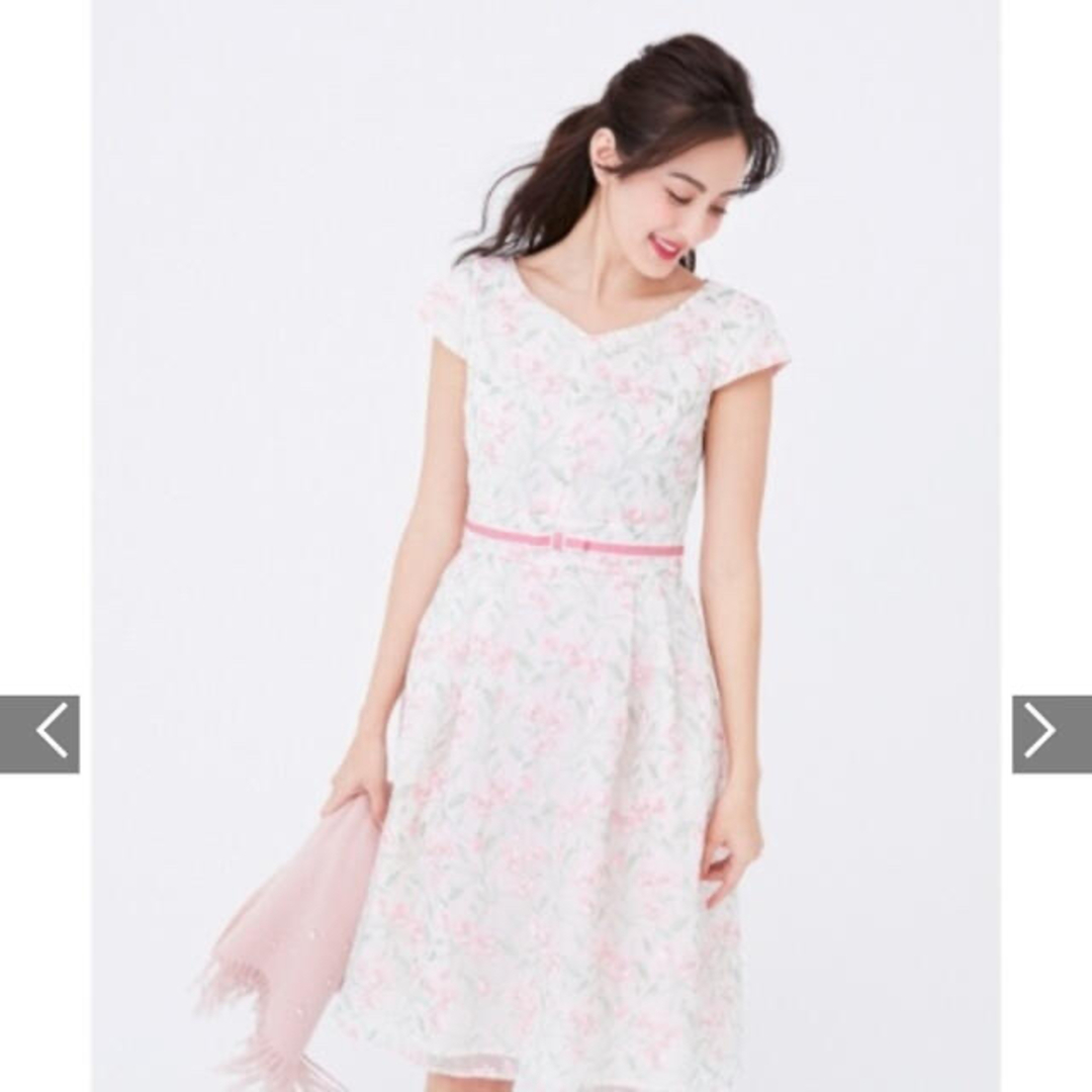TOCCA(トッカ)のALYSSUM ドレス　ピンク系 サイズ00 日本製　裏地キュプラ レディースのワンピース(ひざ丈ワンピース)の商品写真