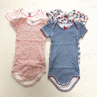 プチバトー(PETIT BATEAU)のrinrinさん専用　プチバトー肌着とワンピース　12m74cm セット(肌着/下着)