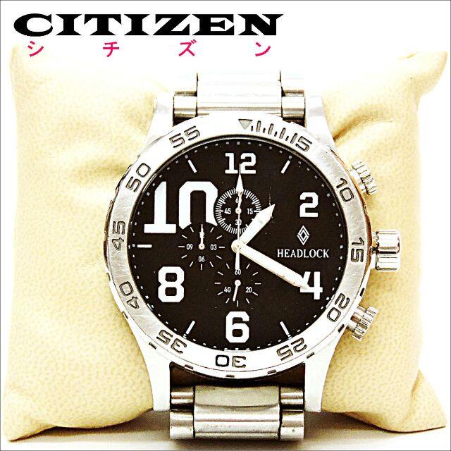 CITIZEN - アキラ様専用 CITIZEN(HEADLOCK)電池交換済・シルバー CITIZEN - アキラ様専用 CITIZEN(HEADLOCK)電池交換済・シルバー