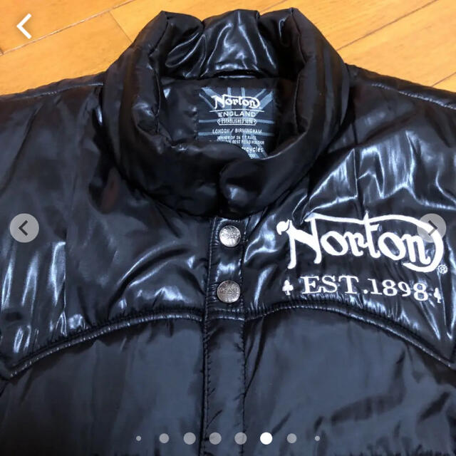 Norton(ノートン)の美品　Norton刺繍中綿ベスト　L メンズのジャケット/アウター(ダウンベスト)の商品写真