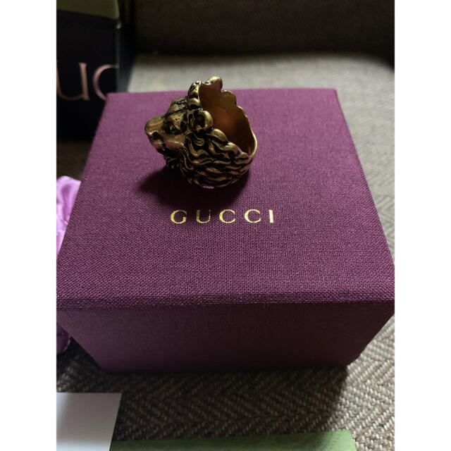 Gucci(グッチ)の新品未使用 付属品完備　GUCCI ライオン リング メンズのアクセサリー(リング(指輪))の商品写真