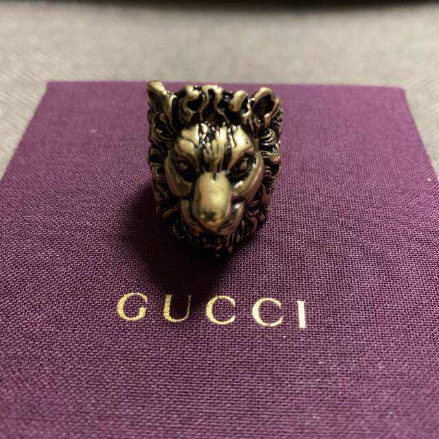 Gucci(グッチ)の新品未使用 付属品完備　GUCCI ライオン リング メンズのアクセサリー(リング(指輪))の商品写真