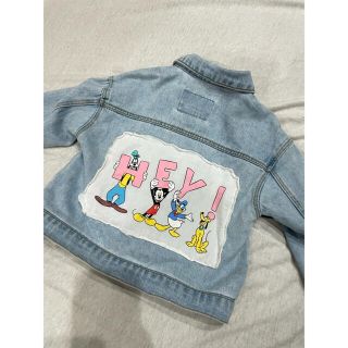 ザラキッズ(ZARA KIDS)のZARAキッズ　ディズニーデニムジャケット(ジャケット/上着)