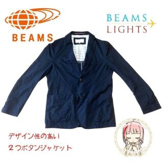 デミルクスビームス(Demi-Luxe BEAMS)のビームスライツ 二つボタン ジャケット L ダブル ブレザー オフィスカジュアル(テーラードジャケット)