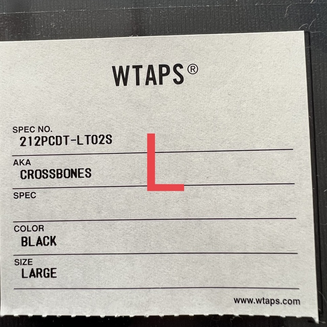 W)taps(ダブルタップス)の黒  WTAPS 21aw クロスボーン Tシャツ CROSSBONES   メンズのトップス(Tシャツ/カットソー(七分/長袖))の商品写真