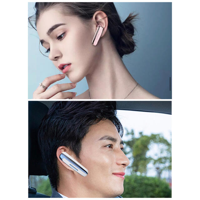Bluetooth　イヤホン　ワイヤレスイヤホン 耳掛け型　イヤホンマイク 片耳 スマホ/家電/カメラのオーディオ機器(ヘッドフォン/イヤフォン)の商品写真