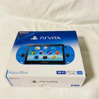 プレイステーションヴィータ(PlayStation Vita)の○本体未使用品○ ps Vita アクアブルー 本体 PCH-2000 ビータ(携帯用ゲーム機本体)