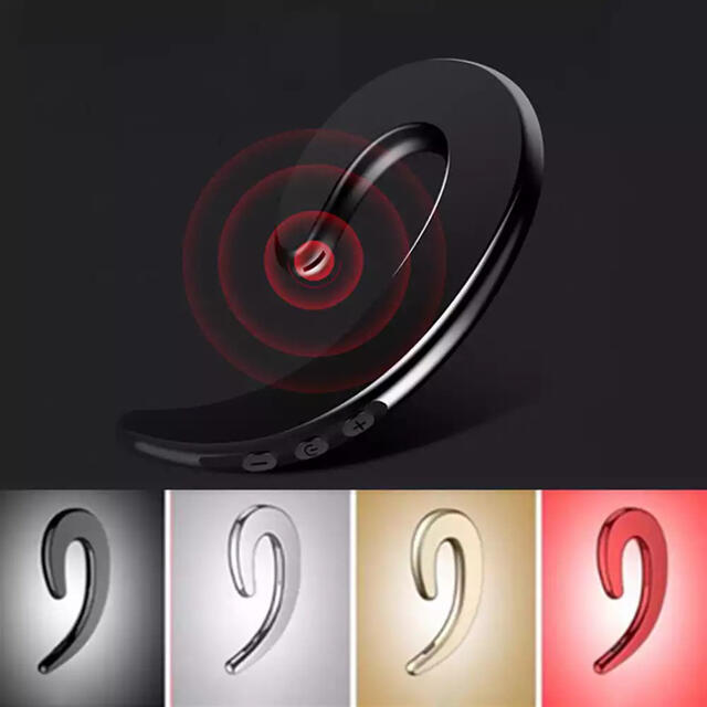 Bluetooth　イヤホン　ワイヤレスイヤホン  耳掛け型　スピーカー スマホ/家電/カメラのオーディオ機器(ヘッドフォン/イヤフォン)の商品写真