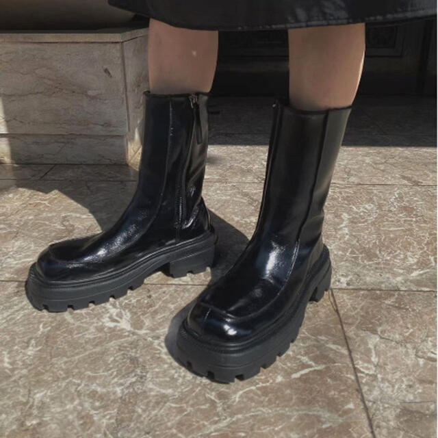 Ameri vintage ☆ SHARK SOLE SQUARE BOOTS