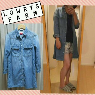 ローリーズファーム(LOWRYS FARM)のLOWERS FARM＊デニムワンピース(ミニワンピース)