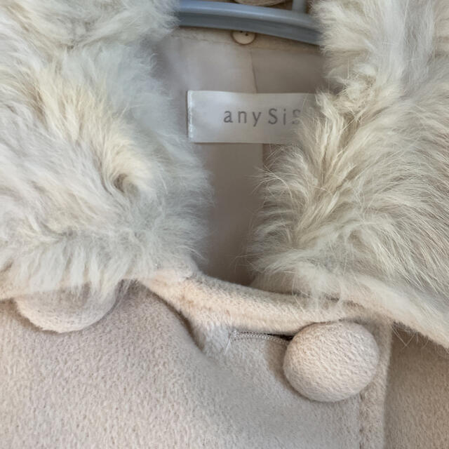 anySiS(エニィスィス)の美品　anysis エニシス　コート　アンゴラ混 レディースのジャケット/アウター(ロングコート)の商品写真