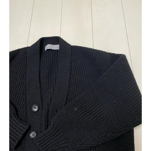 COMME des GARCONS HOMME PLUS(コムデギャルソンオムプリュス)の90s コムデギャルソン  オム　カーディガン 銀タグ　黒　ブラック メンズのトップス(カーディガン)の商品写真