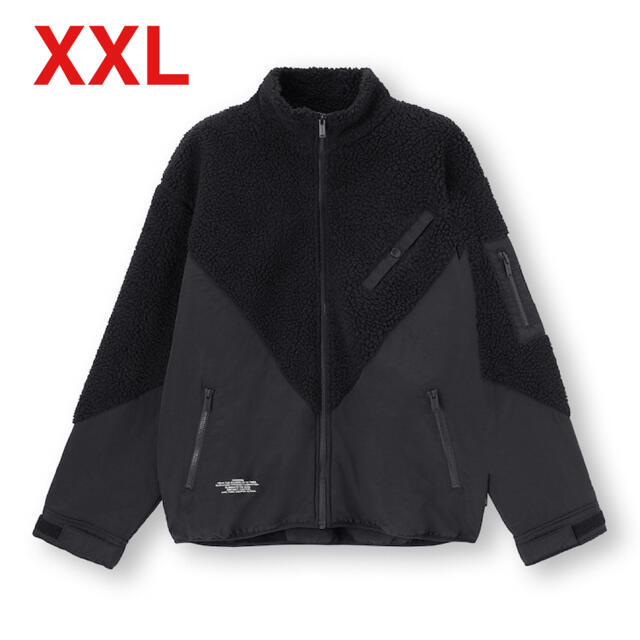 GU(ジーユー)のGU UNDERCOVER ボアフリースブルゾン XXL Black  メンズのジャケット/アウター(ブルゾン)の商品写真