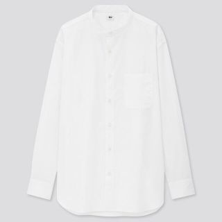 ユニクロ(UNIQLO)のUNIQLO エクストラファインコットンブロードスタンドカラーシャツ(長袖)(シャツ)