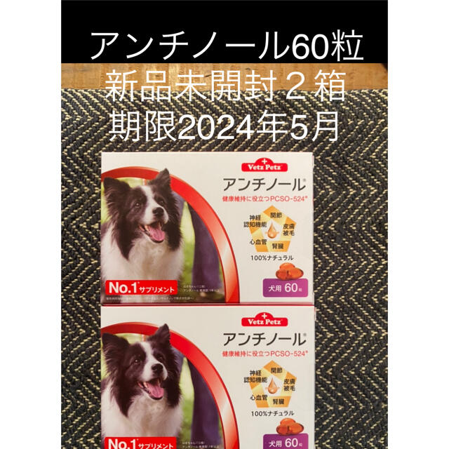 犬用アンチノール60粒入り新品未開封２箱