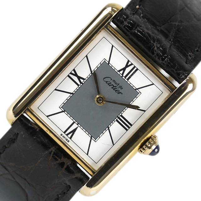 Cartier - カルティエ Cartier マストタンク ヴェルメイユ 腕時計 レディ【中古】