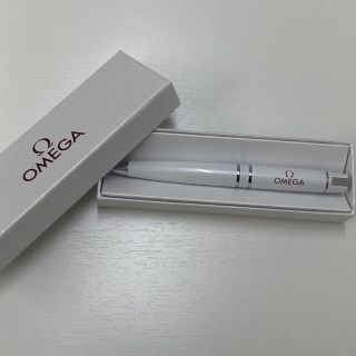 オメガ(OMEGA)の非売品 未使用品 オメガ ボールペン クロス ホワイト(ノベルティグッズ)