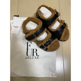 DEUXIEME CLASSE - 【FUR DELUXE/ファーデラックス】ファーサンダルの