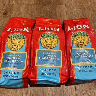 ライオン(LION)のハワイライオンコーヒーバニラマカダミア283g10オンス3袋セット(コーヒー)
