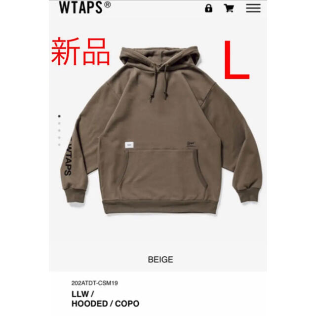 W)taps(ダブルタップス)の新品 20 AW WTAPS LLW HOODED COPO L メンズのトップス(パーカー)の商品写真