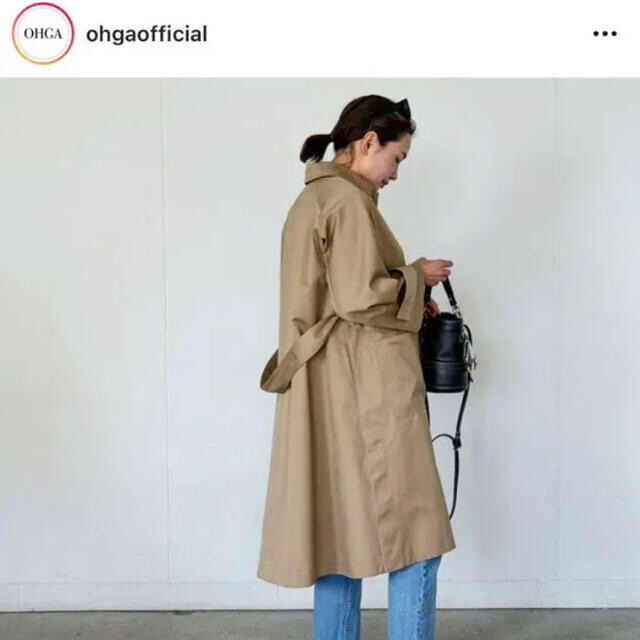 在庫限り 超特価SALE開催!】 トレンチコートSサイズ OHGA 大人気