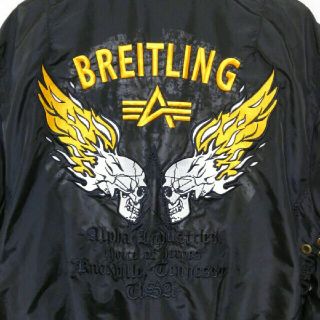 ALPHA INDUSTRIES - アルファ×ブライトリング コラボ AIR RACE【MA-1