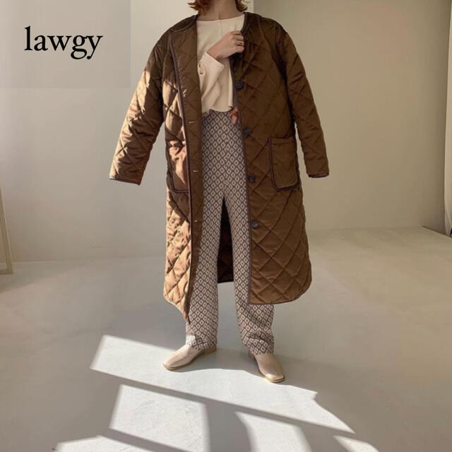 lawgy vintage quilting coat ラウジー　ダウンコート